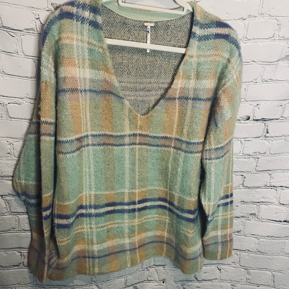 Checkered Sweater - Sage and White by Michelle Mae